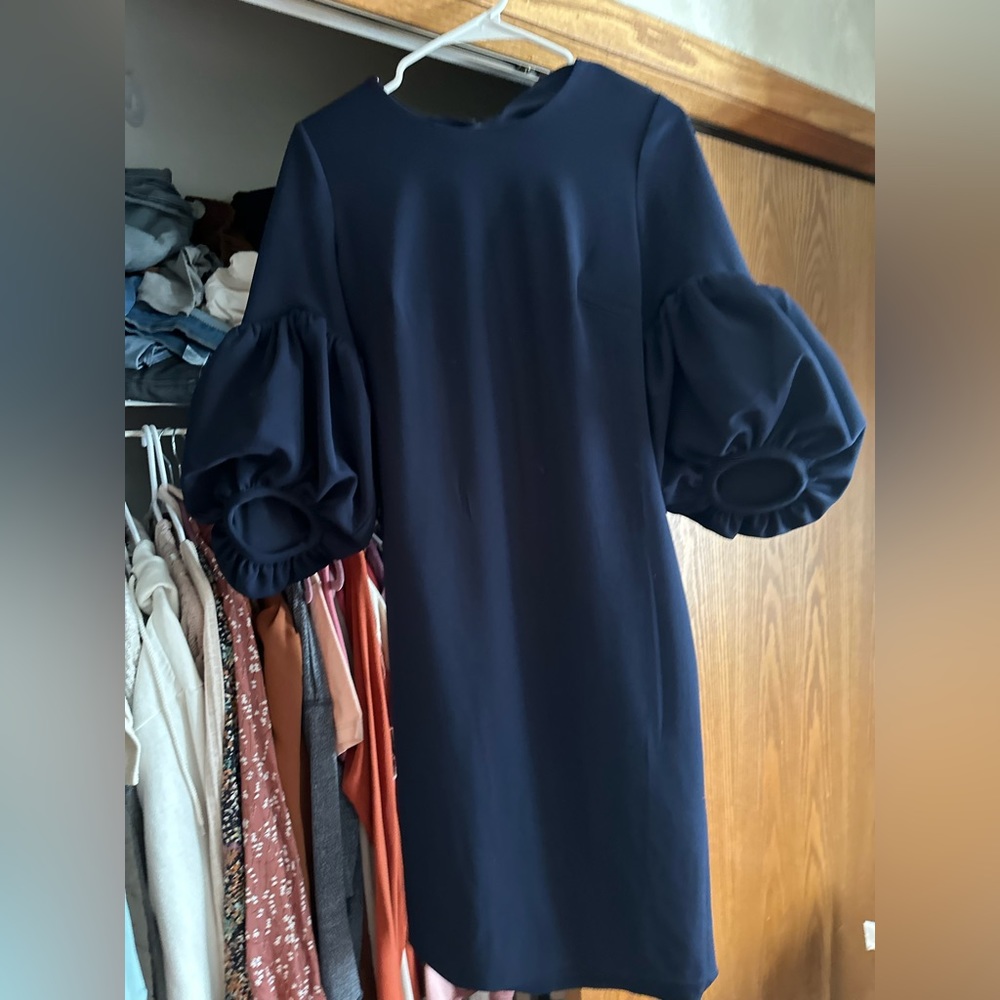 Calvin Klein elbow balloon puff sleeve